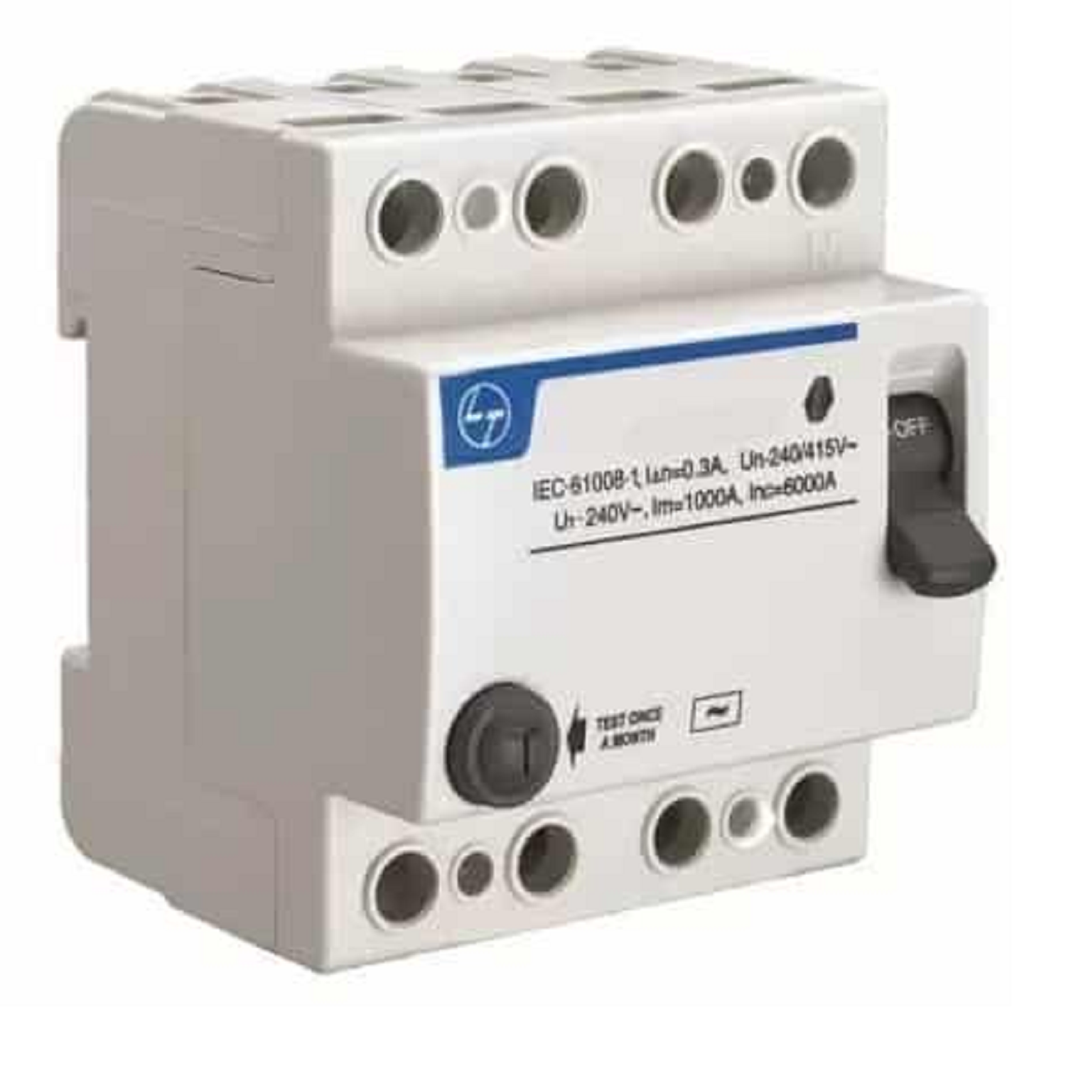 LT (10K) 40 Ampere 300mA, 4-Pole (FP) RCCB